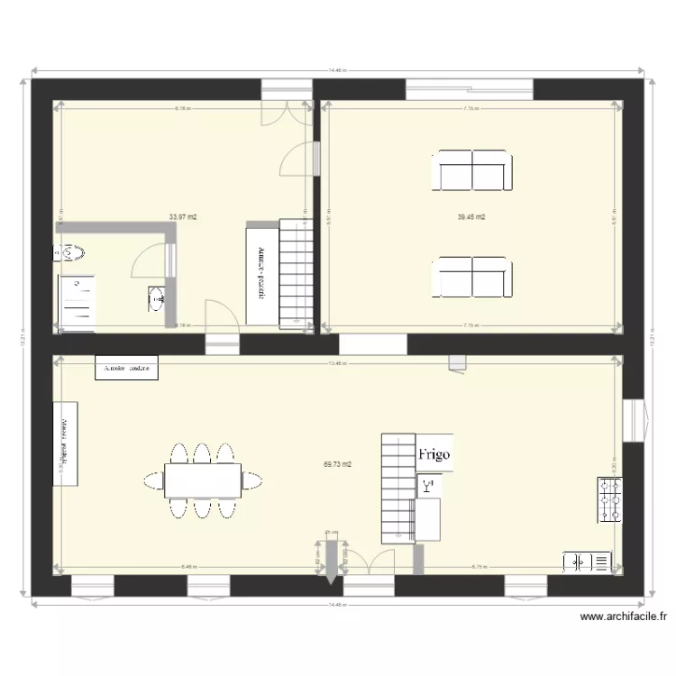 plan maiosn a r&eacute;nover 1. Plan de 