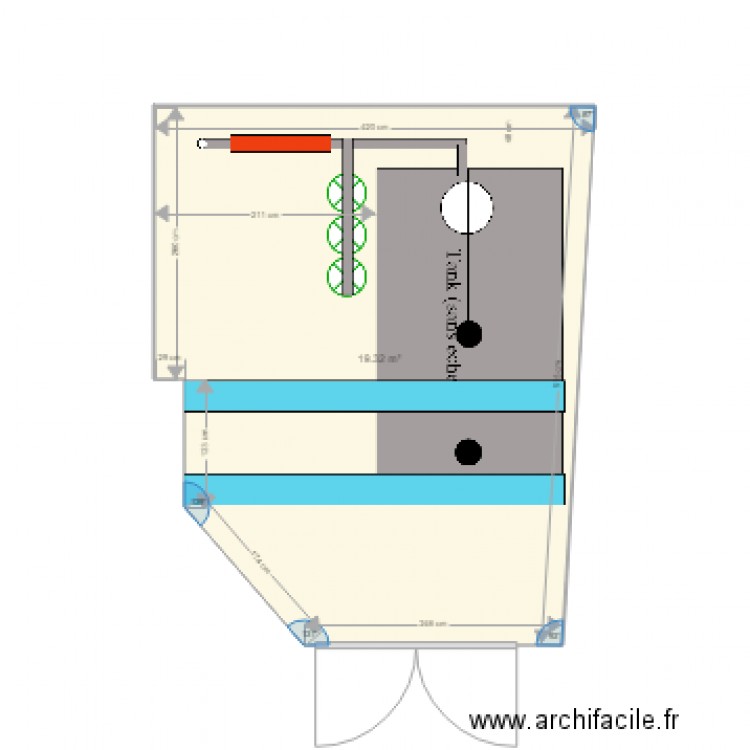 Agencement salle turbine . Plan de 0 pièce et 0 m2