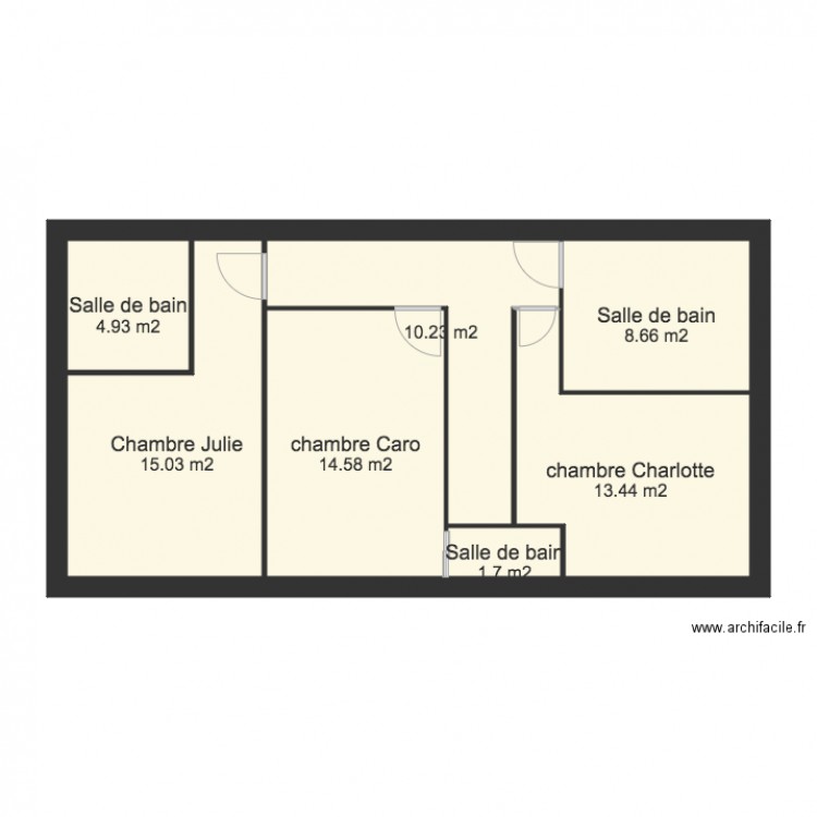 1er etage alex 2. Plan de 0 pièce et 0 m2