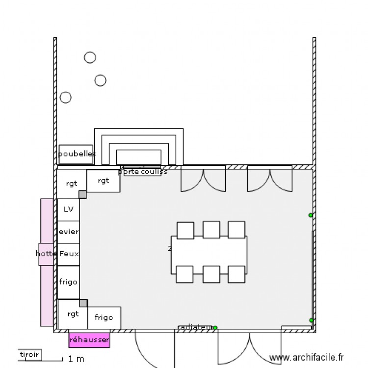 CUISINE dans VERANDA  Luc. Plan de 0 pièce et 0 m2