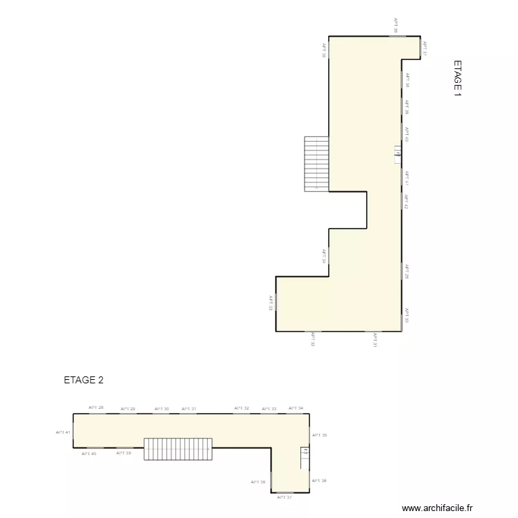PLAN TELESKI A ET B. Plan de 
