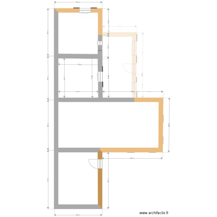 plan de masse face est. Plan de 0 pièce et 0 m2