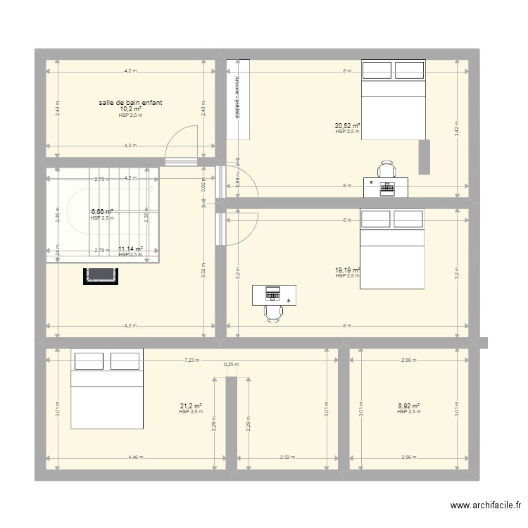 Genolier final Marc. Plan de 15 pièces et 306 m2