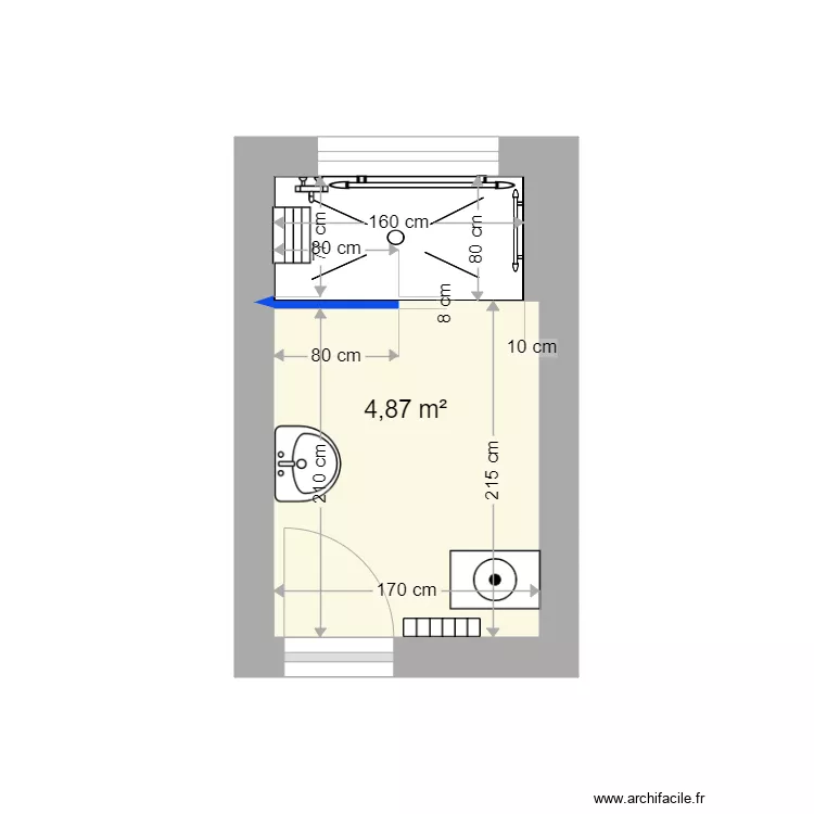 CROQUIS SDB MARTEL. Plan de CROQUIS SDB MARTEL. Plan de