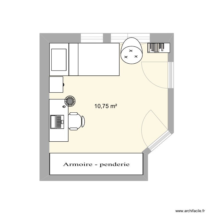 Chambre camillou. Plan de 0 pièce et 0 m2