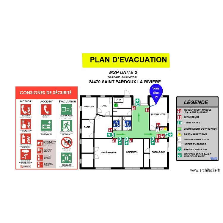 MSP SPECIALISTE SPDX. Plan de 18 pièces et 395 m2