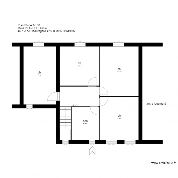 plan PLANCHE Montbrison. Plan de 0 pièce et 0 m2