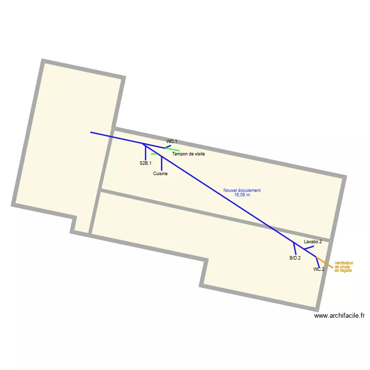 M. GOUNON (Uchaux) - Rénovation. Plan de M. GOUNON (Uchaux) - Rénovation. Plan de