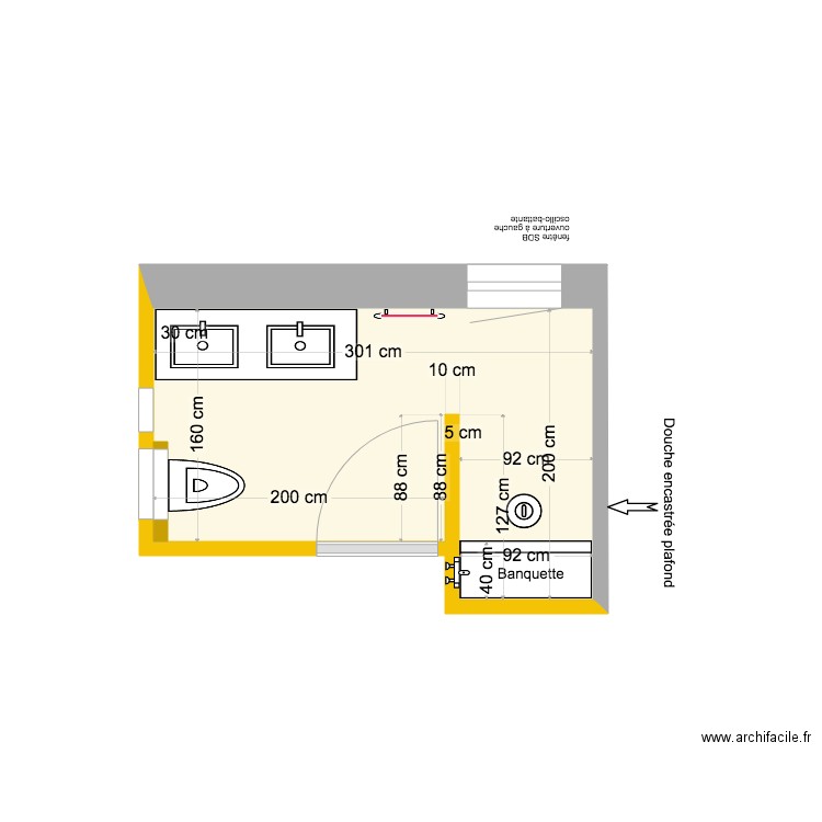 SDB Parentale. Plan de 0 pièce et 0 m2