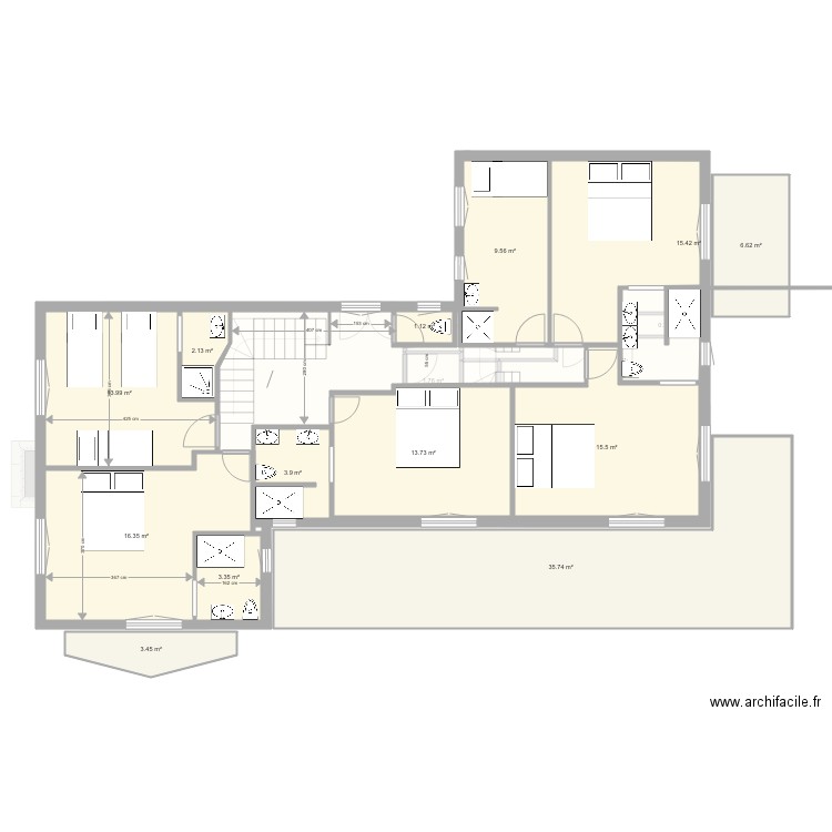 muscadelle ETAGE modifié5. Plan de 0 pièce et 0 m2