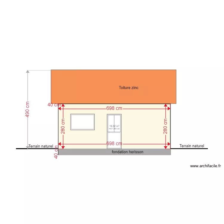 plan terrain naturel facade est 2. Plan de plan terrain naturel facade est 2. Plan de