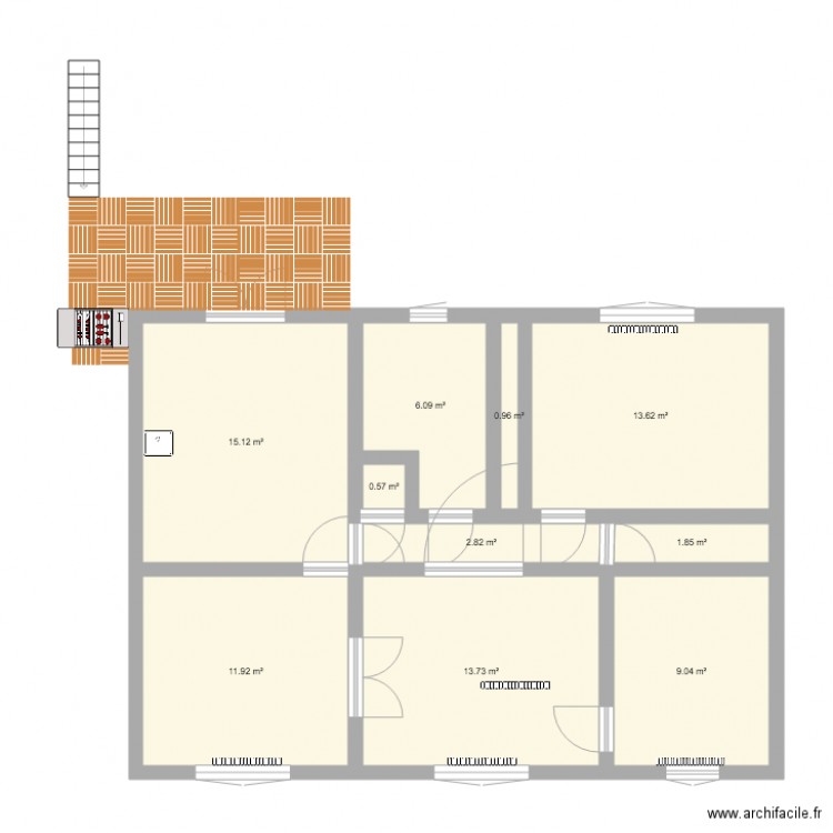 plan appartement vierge