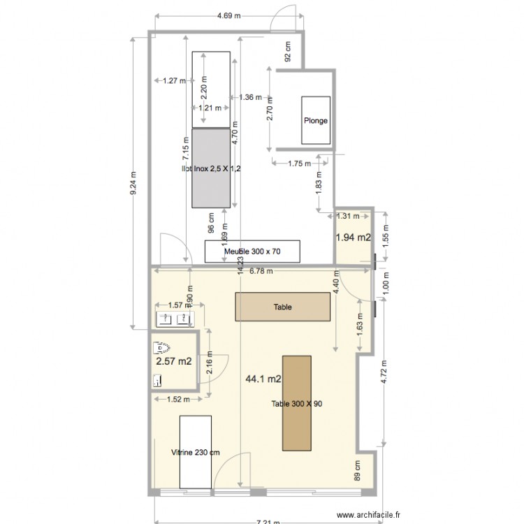 Projet avec objets . Plan de 0 pièce et 0 m2