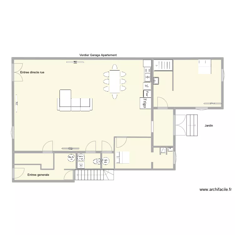Verdier Rez de chaussee. Plan de Verdier Rez de chaussee. Plan de