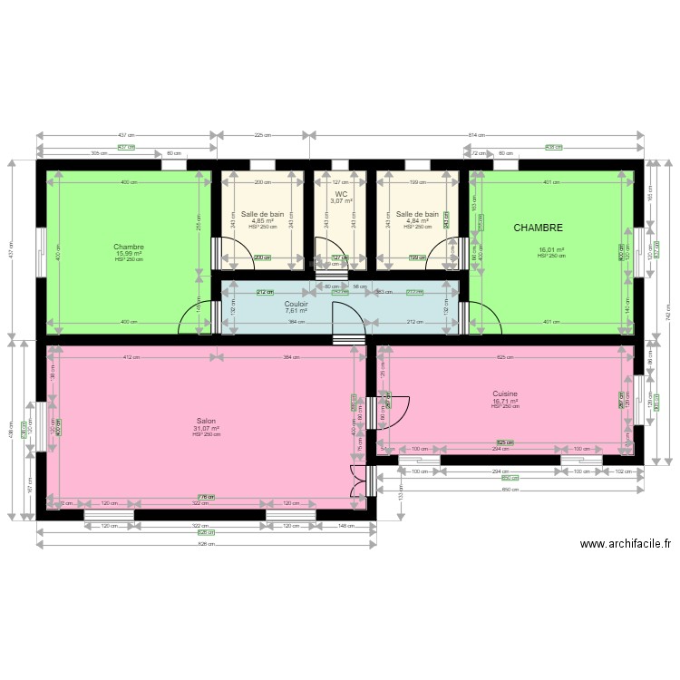 ADIDOGOME. Plan de 8 pièces et 100 m2