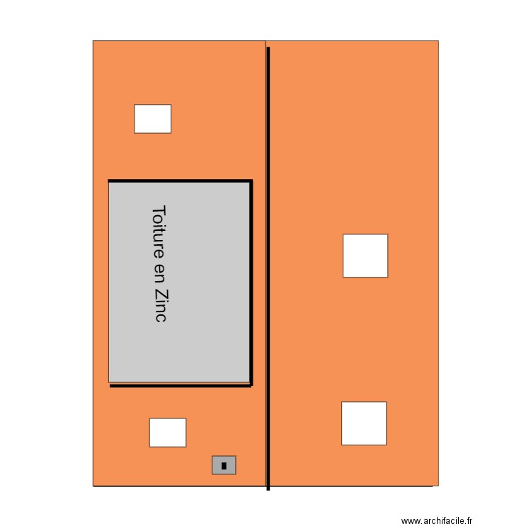 plan toiture projeté fourqueux. Plan de 0 pièce et 0 m2