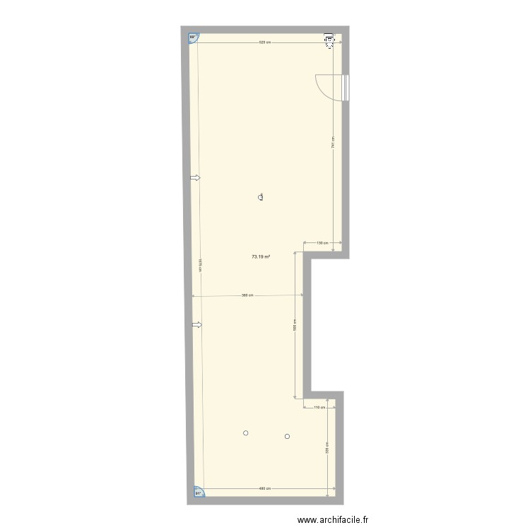 boucherie. Plan de 0 pièce et 0 m2