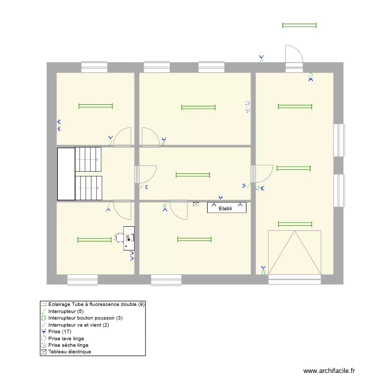 Cave &agrave; Pascal. Plan de 