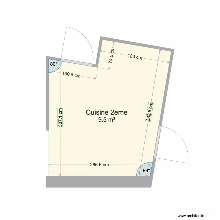 Cuisine 2eme Roubaix. Plan de 