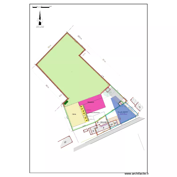 PLAN clotures EXTERNE. Plan de 