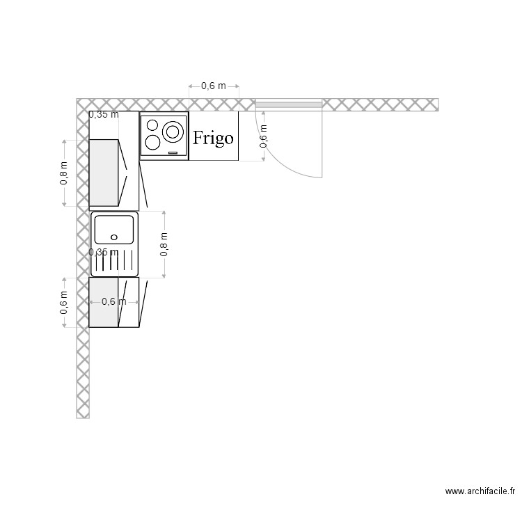 Cuisine 4. Plan de 0 pièce et 0 m2