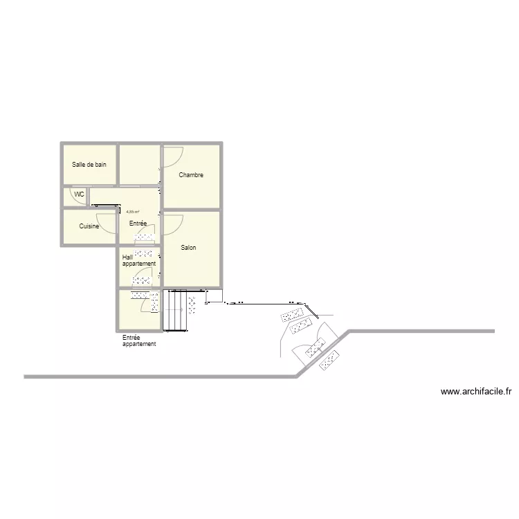 Divoux maison projet. Plan de 