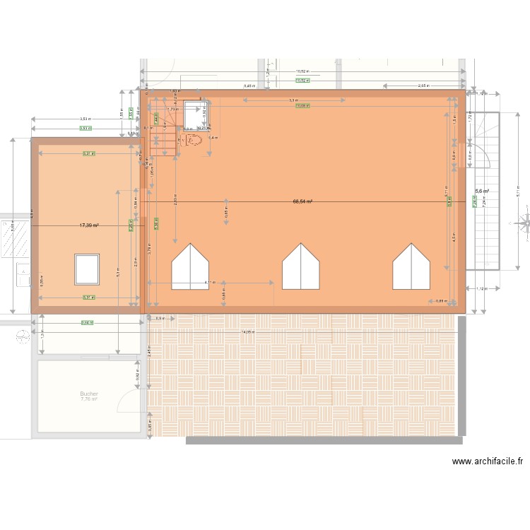 Petit Cosquet 2 version Mickael. Plan de 9 pièces et 217 m2