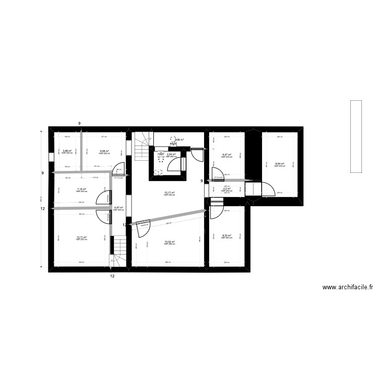 PLAN CLOISONS SOUS SOL SOKHA. Plan de 0 pièce et 0 m2
