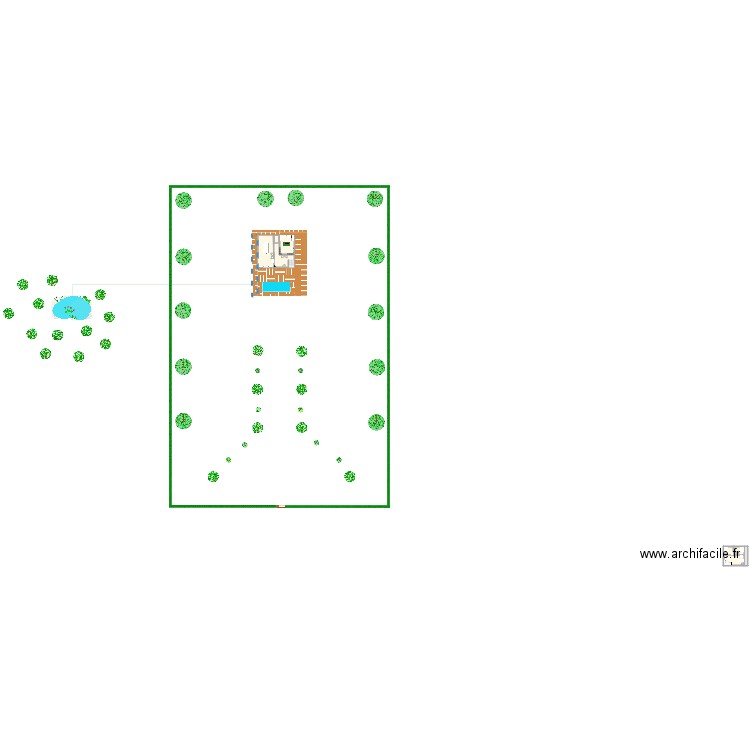 manoir. Plan de 0 pièce et 0 m2