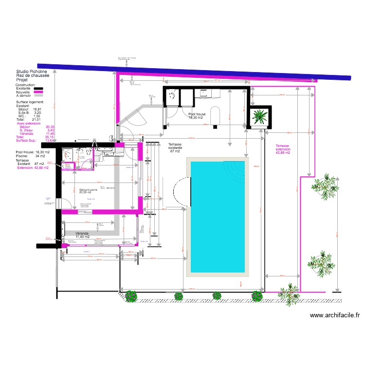 Studio Picholine Projet  04 18 STA PC. Plan de 0 pièce et 0 m2