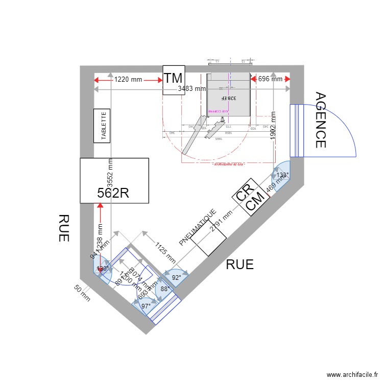 PLAN DE MASSE EXISTANT AIX EN PROVENCE OUEST 328EF. Plan de 0 pièce et 0 m2