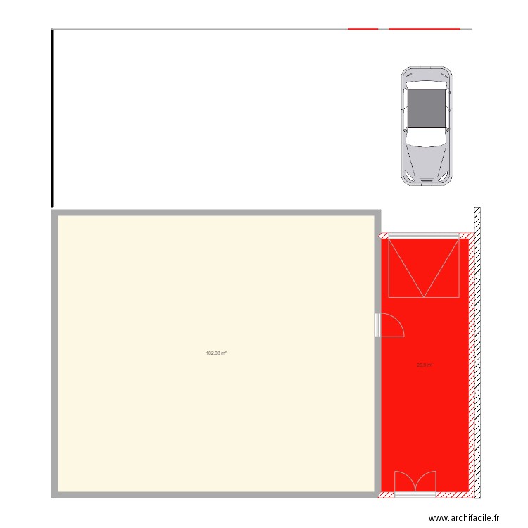 garage 1. Plan de 0 pièce et 0 m2