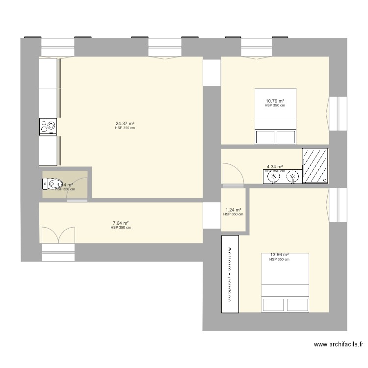 Projet 1. Plan de 0 pièce et 0 m2