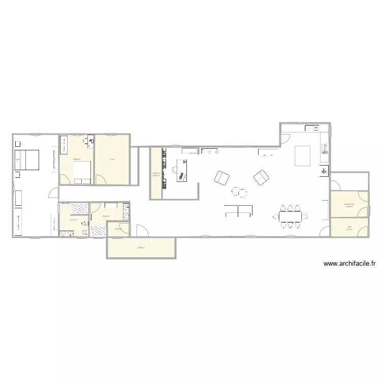 maison &eacute;volutive C&eacute;sar. Plan de 