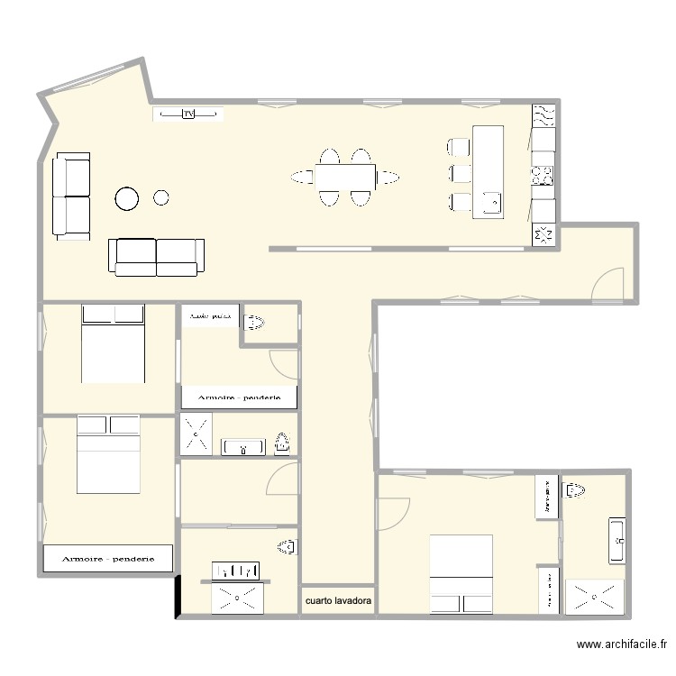 Ayala 62 5. Plan de 10 pièces et 148 m2