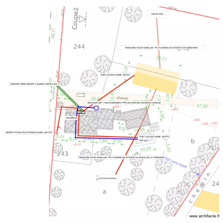 RESEAUX VIOZAN. Plan de 