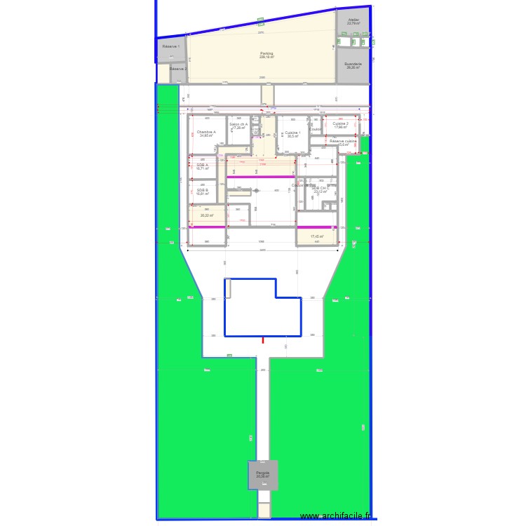 A LG 86. Plan de 0 pièce et 0 m2