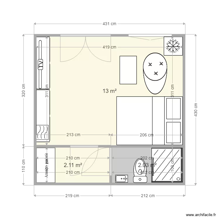 studio lolotte. Plan de 