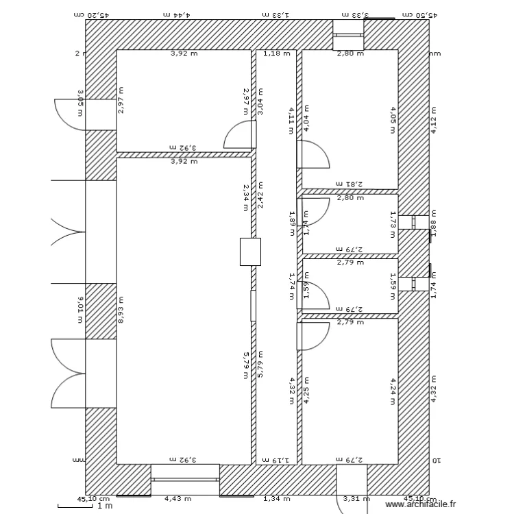 Maison-grosse-botte-base. Plan de 