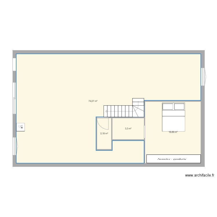 plan appart st andré. Plan de 4 pièces et 96 m2