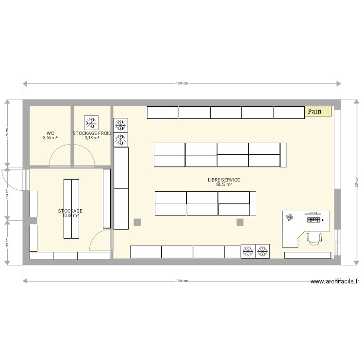 GOLDEN SHOP. Plan de 0 pièce et 0 m2