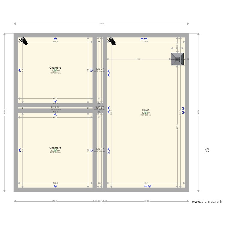 hhsce. Plan de 0 pièce et 0 m2