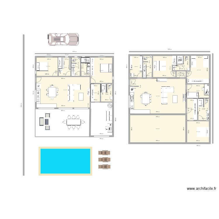 MAISON TOTO JUJU ARCHI. Plan de 19 pièces et 262 m2