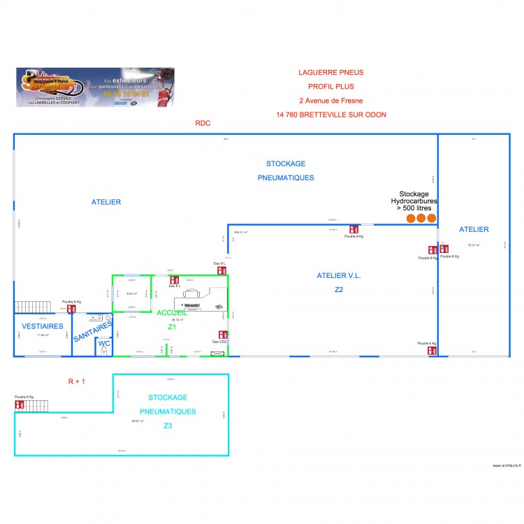 GARAGE PROFIL PLUS BRETTEVILLE SUR ODON. Plan de 0 pièce et 0 m2