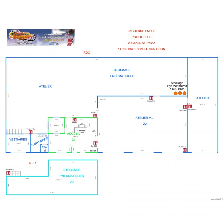 GARAGE PROFIL PLUS BRETTEVILLE SUR ODON. Plan de 0 pièce et 0 m2