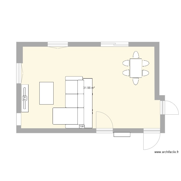 salon carriere. Plan de 0 pièce et 0 m2