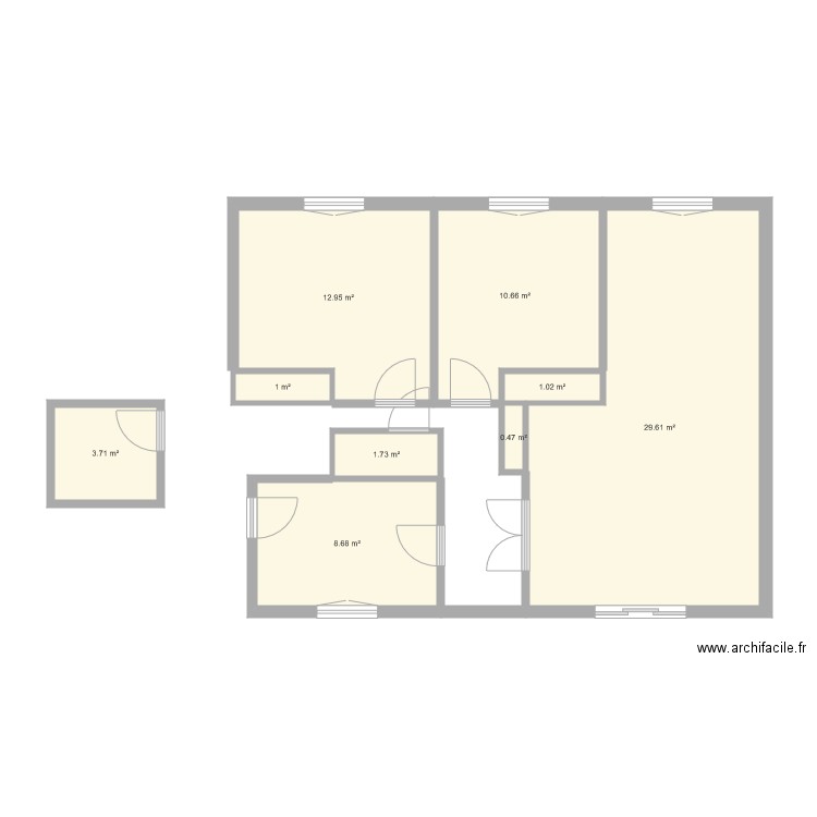 maison 1 R Plan dessiné par lp26