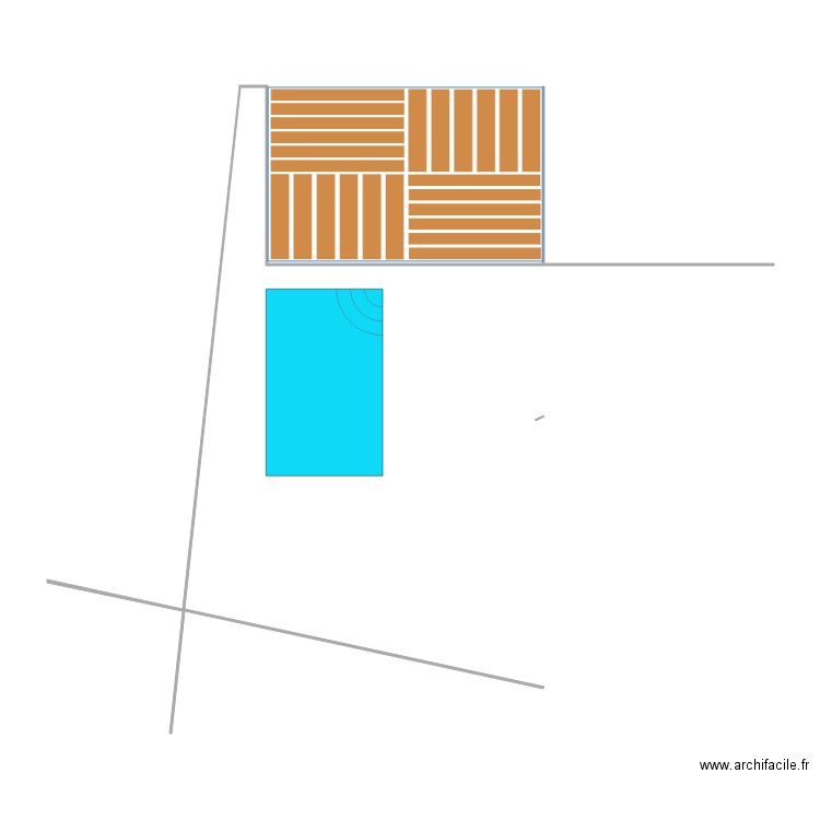 jardin. Plan de 0 pièce et 0 m2