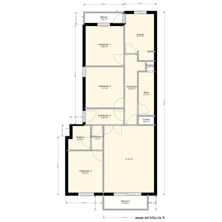 Blanquerna. Plan de 0 pièce et 0 m2