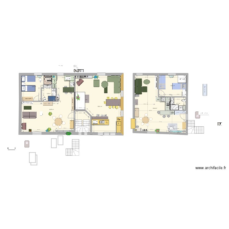 loft favoris1. Plan de 8 pièces et 172 m2